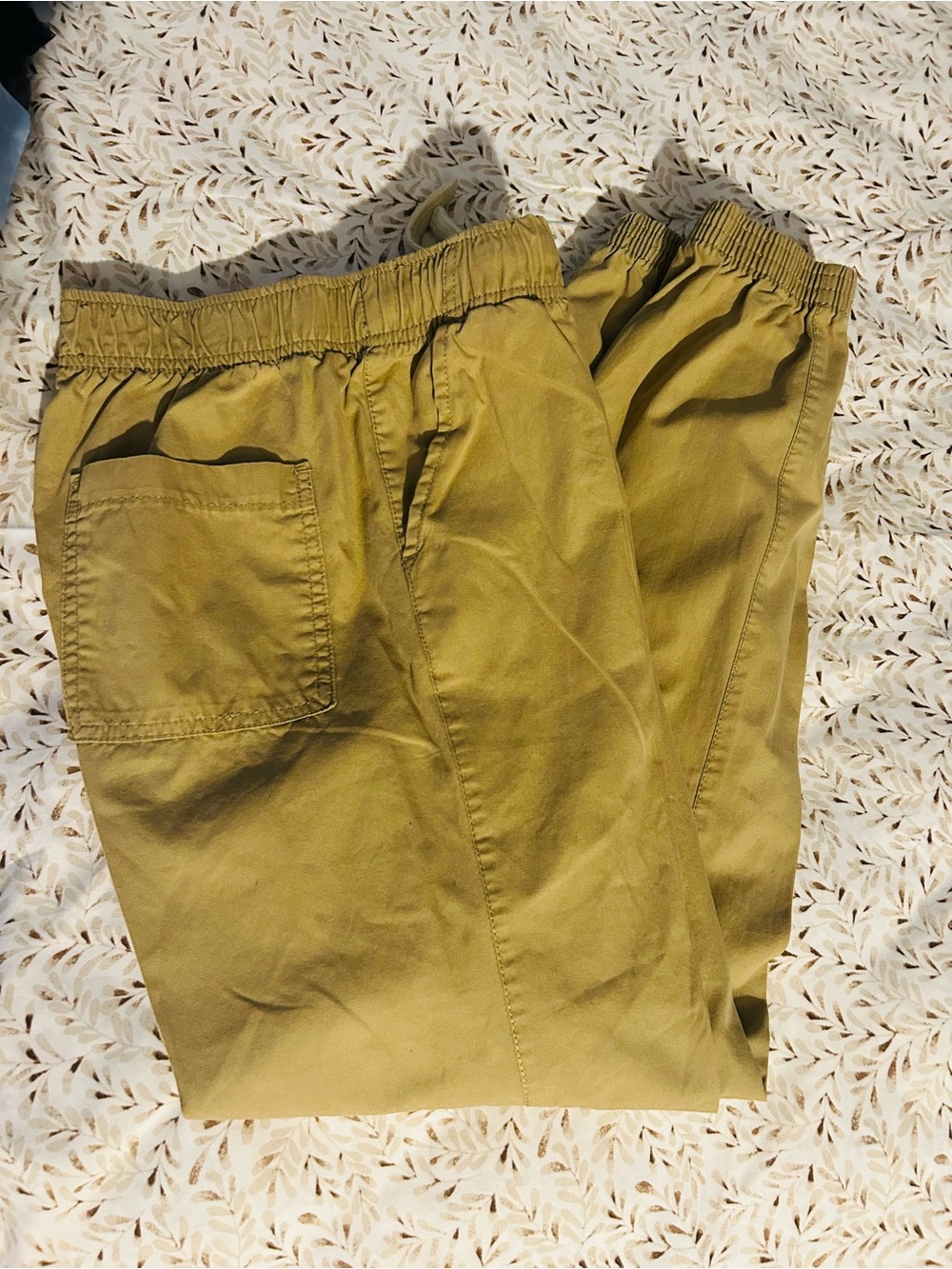 Place Men's Khaki Drawstring Joggers - Picture 3 of 5